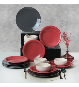 Keramika Noble Mix Yemek Takımı 18 Parça 6 Kişilik 030-520-623
