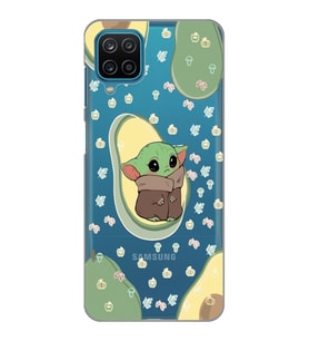 Samsung Galaxy A22/M22/M32 Uyumlu Baby Yoda Desenli Şeffaf Telefon Kılıfı