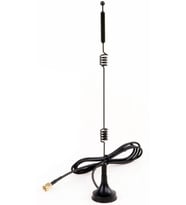 Yüksek Kazançlı 12dBi 2.4GHz 5.8GHz Çift Bant SMA Erkek Mıknatıslı Siyah Anten 3 Metre