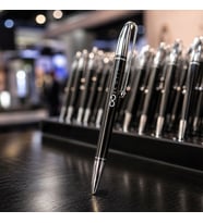 Logonuza Özel 10 Adet Siyah Metal Roller Tükenmez Kalem Lazer Kazıma Baskılı Promosyon Kalem