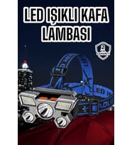 Ultra Güçlü Led Işık Şarjlı Kafa Lambası Balıkçı Lambası Kafa Feneri