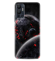 Infınix Hot 12 Kılıf Resimli Desenli Silikon Platinium Series Dark World 1867