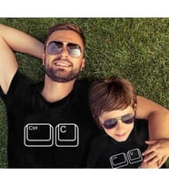 Baba  veya Oğul Baskılı T-Shirt