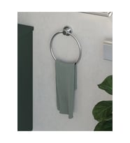 Yuvarlak Havluluk, 21 cm - Krom