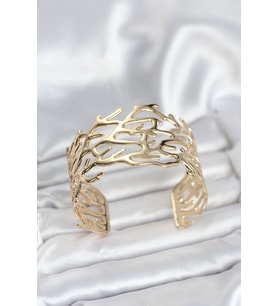 Pirinç Gold Renk Vintage Model Kadın Bileklik 5886 - GLST3167-2685