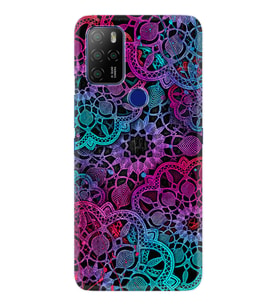 Omix X300 X500 X400 X600 X700 Kılıf Desemli Silikon Colurful Mandala 1667