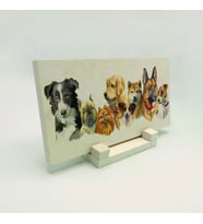 Sevimli KöpeklerBaskılı Doğaltaş Masaüstlük