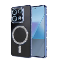 Xiaomi Redmi 13c Joke Simli Magneticsafe Kılıf - Mavi