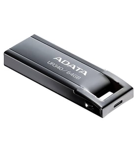 ADATA 64GB Royal UR340 AROY-UR340-64GBK USB 3.2 Gen 1 Siyah Metal USB Bellek