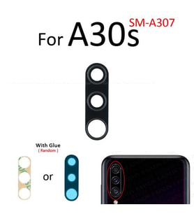 Samsung Galaxy A30S Arka Kamera Camı Lens Yapışkanlı