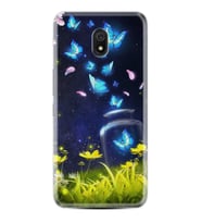 Xiaomi Redmi 8A 8 Pro 9C 9T 10C 11T Pro Kılıf Desenli Silikon Neon Butterflys 1309