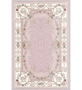 Eliana Home Baskılı, Yıkanabilir Kaymaz Taban Salon Halısı LNA0273 100x150 cm (Pembe)