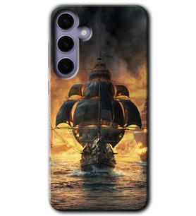 Galaxy S24 Plus Kılıf HD Desen Baskılı Kılıf - Siyah İnci