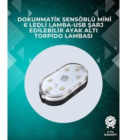 Araç İçi Dekorasyon İçin Manyetik ve Yapışkanlı LED Ambiyans Lambası