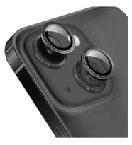Iphone 14 Plus Kamera Koruyucu Lens Mercek Metal Çerçeveli 2li Set Siyah Black