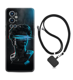 Tecno Spark 9 Pro Kılıf Silikon Boyun Askılı İpli Desenli Silikon Alone 1668