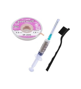 Flux Lehim Toplama Temizleme Fırçası ve Sökme Teli 2.0 MM 1.5 M