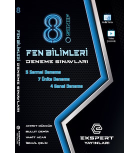 8.Sınıf Fen Bilimleri Deneme Sınavları Ekspert Yayınları