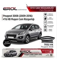 PEUGEOT 3008 (2009-2016) 4'LÜ CAM RÜZGARLIĞI