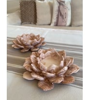 2'li Dekoratif Mumluk,Tealight Mumluk,Hediyelik Mumluk,Lotus Çiçeği Mumluk