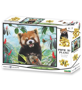Prime 3D - Kırmızı Panda 63 Parça Puzzle 10534