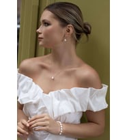Ashley 925 Ayar Gümüş İnci Küpe