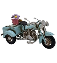 Vintage Metal El Yapımı Dekoratif Tricycle Motosiklet Biblo - Nostaljik Retro Hediye
