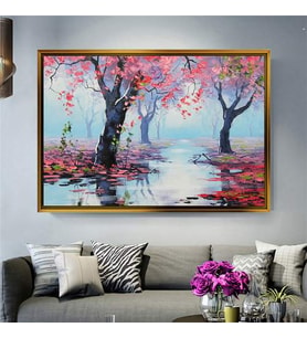 Altın Çerçeveli dekoratif tablo l1108 (Gold)