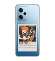 Redmi Note 12 Pro 5G Uyumlu Haikyuu!! Poster Tasarımlı Şeffaf Telefon Kılıfı