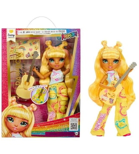 Rainbow High Jr High Rock Grubu Moda Bebek Serisi – Skyler, Sunny, Bella ve Amaya, Müzik Aksesuarlar