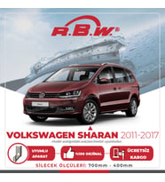 RBW Volkswagen Sharan 2011 - 2017 Ön Muz Silecek Takımı (Siyah)