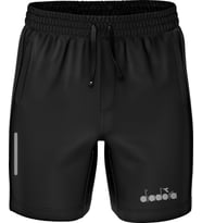 Diadora Mundial 21 Çocuk - Likralı Fermuar Cepli Siyah Micro Şort