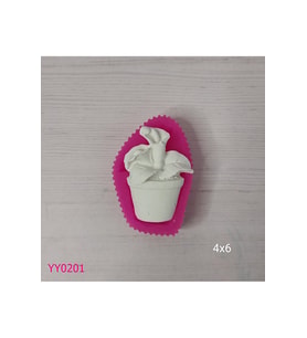 YY0201 Saksıda Çiçek Silikon Kalıp