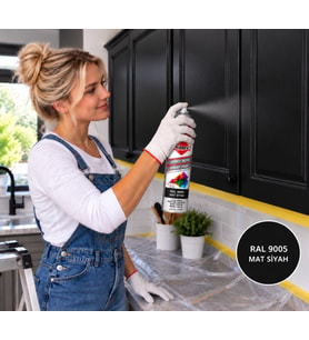 Siyah Sprey Boya Ral 9005(Mat) Akrilik Börfh 400 Ml (6022410)