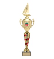 ODAK KUPA - Figürlü Kupalar - Yelken Figürlü Kupalar FG-082 A - 63 cm