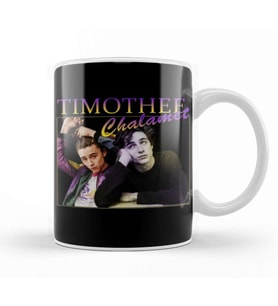 Timothee Chalamet Retro Style Kupa Bardak Porselen