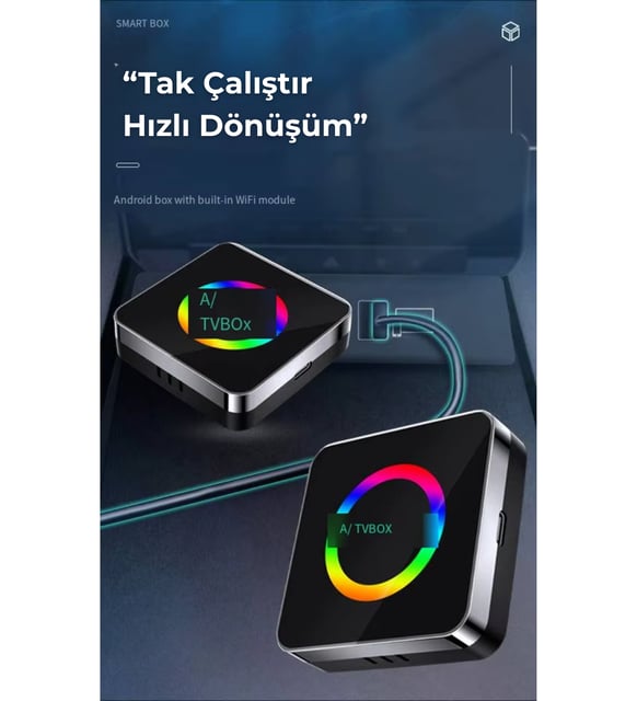 Ai Box 2 GB Ram 16 GB Bellek CarPlay Ai Box Android İşletim