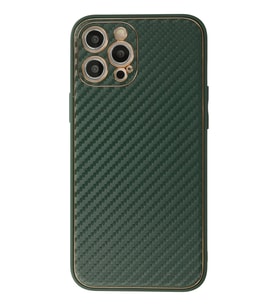 Pilelistore   iPhone 12 Pro Max Kılıf Coco Karbon Silikon - Yeşil