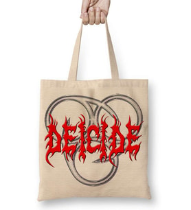 Deicide Logo Bez Çanta Uzun Saplı