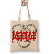 Deicide Logo Bez Çanta Uzun Saplı
