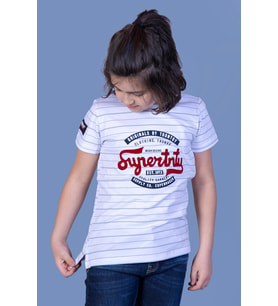 Toontoy Erkek Çocuk Çizgili Tişört (Siyah)