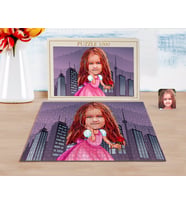 BK Gift Kişiye Özel Prenses Karikatürlü 1000 Parça Profesyonel Puzzle-2