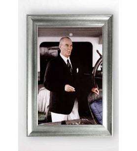 Gümüş Çerçeveli Atatürk Tablo a772
