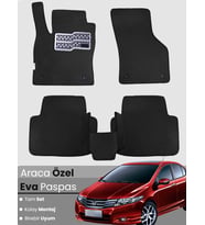 HONDA CİTY (2008-2013) Uyumlu EVA Paspas Tam Set–Araca Özel,Su Geçirmez,Kolay Montaj