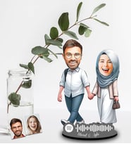 Kişiye Özel Spotify Sevgili Tasarımlı Ahşap Biblo Model-45