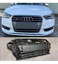 audi a3 8v (2012-2016)  uyumlu krom-gri s3 panjur
