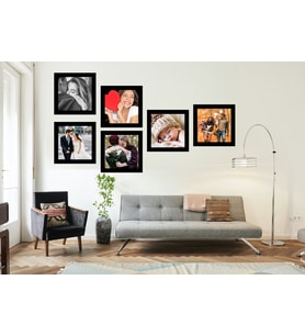 Yapışan 6 lı Foto blok çerçeveler-20x20 cm-istenilen resim baskılarıyla