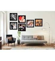 Yapışan 6 lı Foto blok çerçeveler-20x20 cm-istenilen resim baskılarıyla