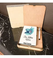 Din Kültürü Öğretmenine Hediye Ahşap Kutulu Defter Kalem Set