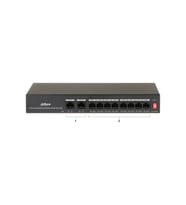 DAHUA PFS3010-8ET-65, 8 Port, MegaBit, 8 Port PoE, 65W, +2 Port MegaBit Uplink, Yönetilemez, Masaüstü Switch